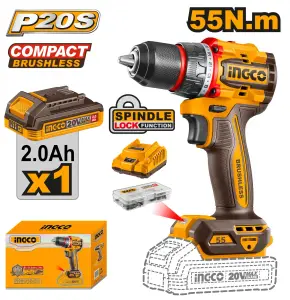INGCO VISSEUSE BRUSHLESS 20V 1bat 55NM AU MAROC [CDLI205582]