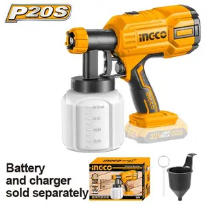 INGCO PISTOLET A PEINTURE SANS FIL 20V SANS BATTERIE ET AU MAROC [CSGLI2001]