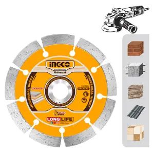INGCO DISQUE DIAMANT 125MM A EAU ET SEC AU MAROC [DMD011252]
