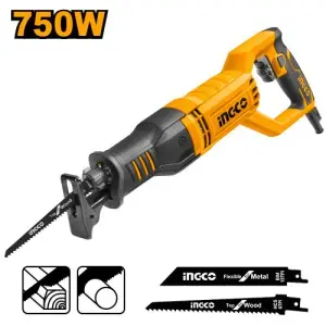 Scie Sabre INGCO 750W | RS8008 — Bois 115mm & Métal 8mm