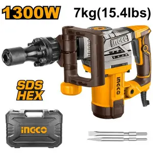 INGCO MARTEAU BURINEUR 6KG 1300W + 2 BURINS AU MAROC [PDB130018]