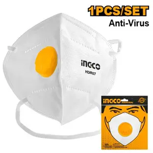 INGCO MASQUE ANTI-POUSSIERE FFP2 AVEC VALVE AU MAROC [HDM07]