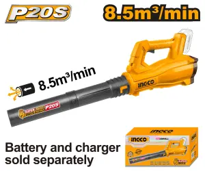 INGCO SOUFFLEUR JARDINAGE 8.5m3/min 20V S/ BATTERIE S/ CHARGEUR - AU MAROC [CABLI20323]