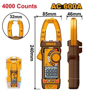 Ingco Pince Ampermetrique Numerique Ac 600a au Maroc [dcm66001]