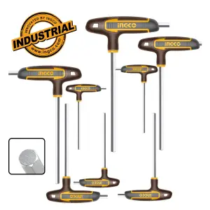 Ingco Jeu de 8 Cles Hexagonales A Poignee en T Nf au Maroc [hhkt80818]