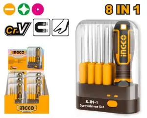 INGCO SET DE TOURNEVIS INTERCHANGEABLES 9 PCS AU MAROC [AKISD0901]