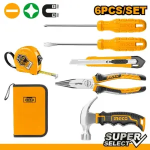 INGCO JEU D'OUTILS A MAIN 6PCS AU MAROC [HKTHP10806]
