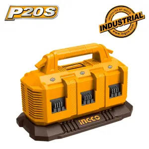 INGCO CHARGEUR A BATTERIES 20V 4AH 6PORTS AU MAROC [FCLI2064]