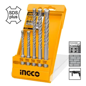 INGCO JEU DE 5 FORETS SDS PLUS AU MAROC [AKD2052]