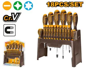 Ingco Set de 18 Tournevis et Tournevis de Precision au Maroc [hksd1828]