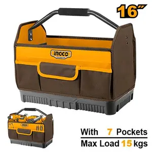 INGCO SAC A OUTILS RIGIDE 16"" POIGNEE METAL AU MAROC [HTBGL04]