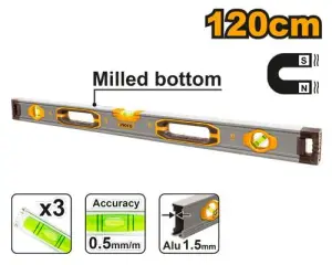INGCO NIVEAU A BULLE MAGNETIQUE 120CM AU MAROC [HSL38120M]