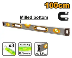 INGCO NIVEAU A BULLE MAGNETIQUE 100CM AU MAROC [HSL38100M]
