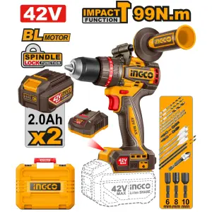 INGCO PERCEUSE-VISSEUSE 42V+2BAT 99NM BALAIS AU MAROC [CIDLI429982]