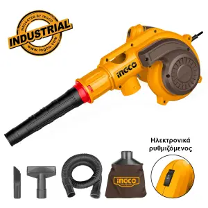 INGCO SOUFFLEUR ASPIRATEUR 800W + 4 ACCESSOIRES AU MAROC [AB8038]