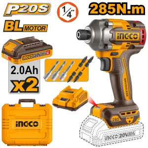 INGCO VISSEUSE A CHOC 20V 285N.M BRUSHLESS AU MAROC [CIRLI2028]