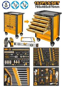 INGCO SERVANTE A 7 TIROIRS + 162 PIECES AU MAROC [HTCS271621]