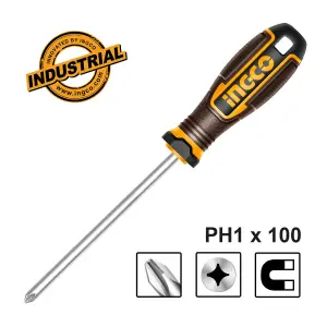INGCO TOURNEVIS PH 1X100MM MAGNETIQUE AU MAROC [HSDPH1100]