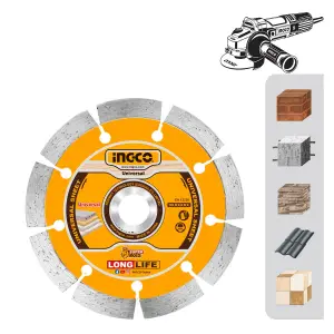 INGCO DISQUE DIAMANT 115MM A EAU ET A SEC AU MAROC [DMD011152]