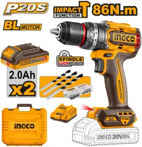 INGCO PERCEUSE A PERCUSSION 20V BRUSHLESS 86N.M AU MAROC [CIDLI208687]