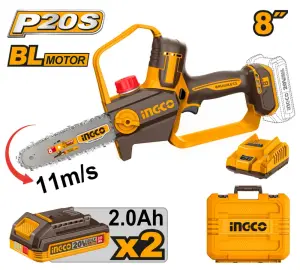 INGCO SCIE A CHAINE SANS FIL AVEC 2 BATT ET CHARGEUR AU MAROC [CGSLI20882]