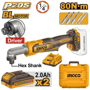 Ingco Visseuse A Percussion 20v 80n.m 2 Bat + 1 Ch au Maroc [cairli208]
