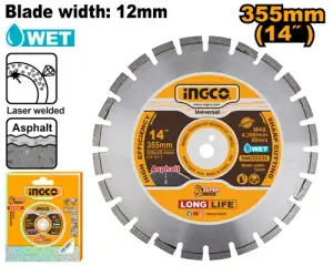 INGCO DISQUE DIAMANTE POUR SCIE A SOL 355 MM AU MAROC [DMD033553]