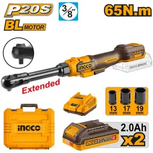 INGCO CLE A CLIQUET EXTENSIBLE 65N.M +2BATT/CHARGEUR AU MAROC [CDRLI2065292]