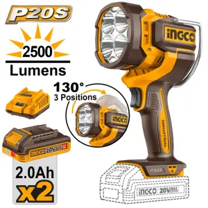 INGCO LAMPE DE TRAVAIL 20V 2500LUMENS AU MAROC [CWLI20887]