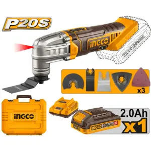 INGCO OUTIL MULTIFONCTION SANS FIL 20V AVEC 1BATT ET 1 CHARGEUR AU MAROC [CMLI20228]