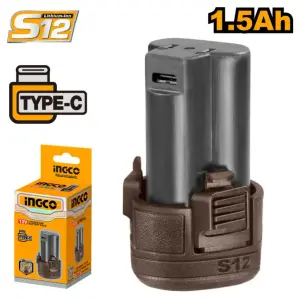 INGCO BATTERIE 1.5AH POUR VISSEUSE 12V INGCO AU MAROC [FBLI12153]