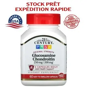 21st Century Glucosamine Chondroitin, Original Strength, 250 mg / 200 mg, 60 Capsules