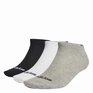ADIDAS Socquettes Fines Linear (3 Paires) - IC1300 - Gris