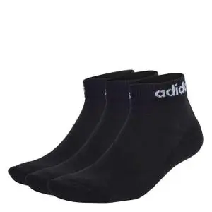 ADIDAS Socquettes Matelassées Linear (3 Paires) – Noir
