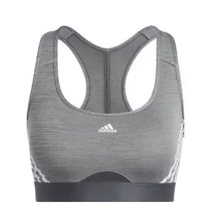 ADIDAS Brassi\u00e8re Powerreact Training Medium-support 3-stripes -Gris - HC7891