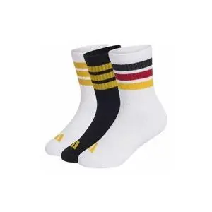 ADIDAS Lot De 3 Paires De Chaussettes Mi-mollet Rembourrées 3 Bandes Enfants - KF0152 - Blanc