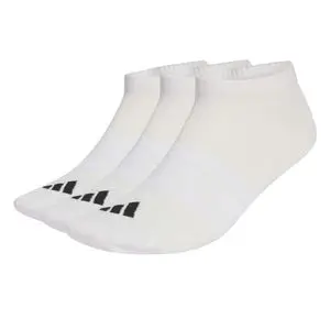ADIDAS Chaussettes Basses Thin&amp;Light Essentials (3 Paires) - JZ0533 - Blanc.