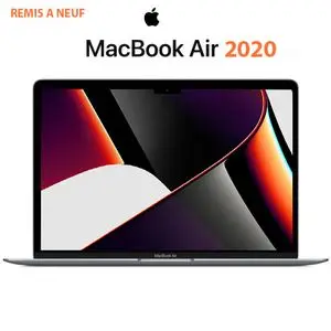 Apple Macbook air 2020-Retina 13,3" -INTEL i3 -RAM 8Go-SSD 256Go-Batterie10h -remis a neuf/