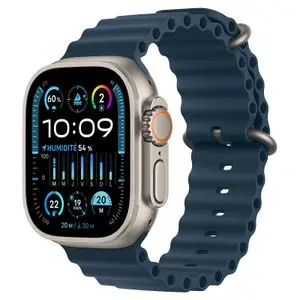 Apple Watch Ultra 2 GPS + Cellular Titanium Case Blue Ocean Band 49mm Écran OLED - New