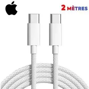 Apple Cable Compatible USB C to USB C pour iphone 15/16/17/ 2M 100% originale