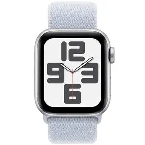 Apple Watch SE (2ᵉ génération) 44mm Argent – Blue Cloud Solo Loop – GPS - Neuf 2 Ans garantie