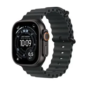 Apple Watch Ultra 3 - Cellular - 49 mm - Noir - Bracelet Ocean Noir - Neuf