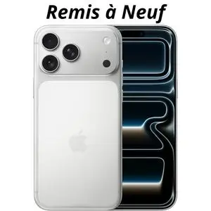 Apple iPhone 17 Pro Max / 256 Go / Argent - Silver / 6.9 pouces / Remis à Neuf
