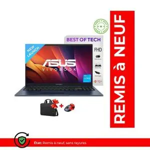 Asus NOTEBOOK  X543M -intel core Celeron N4000 - 4Go Ram-DISK DUR  1000GO HDD - SOURIS  ET CARTABLE GRATUIT-GARANTIE DE 6 MOIS -REMIS A NEUF