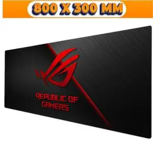 Asus Tapis de souris Gamer pour les jeux sur notebook, Mouse pad XXXL pour clavier 800 x 300 x 3mm