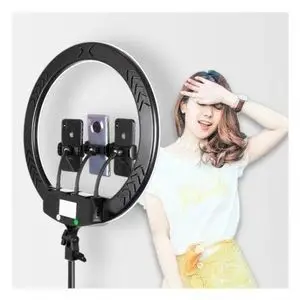 Astro Lighting Ring Light 45 cm Led lumière Selfie photographie Youtube et TikTok makeup artist + tripod 210cm