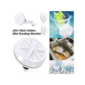 Autre 2 en 1 Machine à laver ultrasonique, lave-linge Portable de voyage avec télécommande