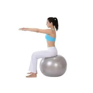 Autre Gym ball - ballon de yoga - Ballon d'exercice - Silver taille 65 cm