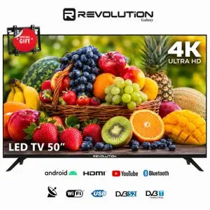 REVOLUTION 50 4K Ultra HD Smart Android 14 Google TV, Wi-Fi & Bluetooth + Support gratuit