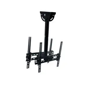 AZATECH Support tv plafonnier double face mobile inclinable 26'' à 55'' jusqu'à 30kg